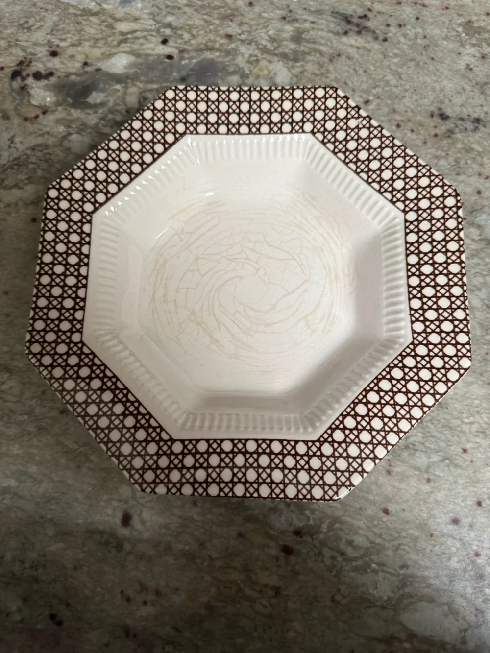 Independence Ironstone “Cane Brown”Bread and Butter plate